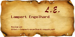 Lampert Engelhard névjegykártya